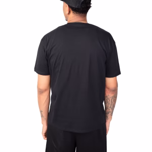 Ballerism Script Logo T-shirt  Black/Black - Image 4